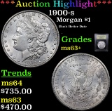 ***Auction Highlight*** 1900-s Morgan Dollar $1 Graded Select+ Unc By USCG (fc)