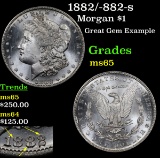 1882/-882-s Morgan Dollar $1 Grades GEM Unc