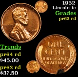 1952 Lincoln Cent 1c Grades Select+ Proof Rd