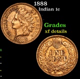 1888 Indian Cent 1c Grades xf details