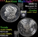 ***Auction Highlight*** 1881-s Morgan Dollar $1 Graded Choice Unc+ DMPL By USCG (fc)