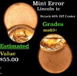 Mint Error Lincoln Cent 1c Grades Select+ Unc