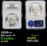 NGC 1898-o Morgan Dollar $1 Graded ms64 By NGC