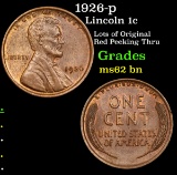 1926-p Lincoln Cent 1c Grades Select Unc BN