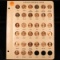 Near Complete Lincoln Cent Page 1959-1972, 33 coins