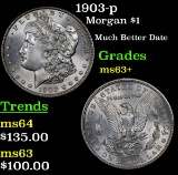 1903-p Morgan Dollar $1 Grades Select+ Unc