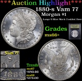 ***Auction Highlight*** 1880-s Vam 77 Morgan Dollar $1 Graded GEM++ Unc By USCG (fc)