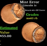 Mint Error Lincoln Cent 1c Grades Select Unc RB