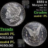 1881-s Morgan Dollar $1 Grades Choice Unc+ PL