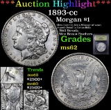 ***Auction Highlight*** 1893-cc Morgan Dollar $1 Graded Select Unc By USCG (fc)