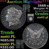 ***Auction Highlight*** 1888-s Morgan Dollar $1 Graded Select Unc PL By USCG (fc)