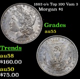 1882-o/s Top 100 Vam 3 Morgan Dollar $1 Grades Choice AU