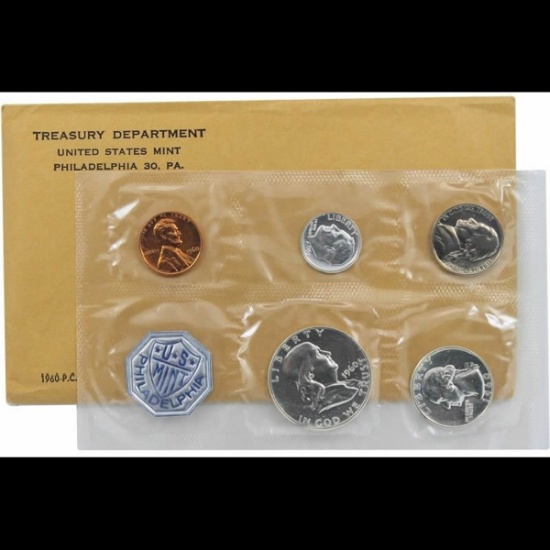 1960 United States Mint Proof set in Original Government Packaging.