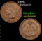 1898 Indian Cent 1c Grades AU Details