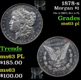 1878-s Morgan Dollar $1 Grades Select Unc PL