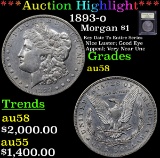 ***Auction Highlight*** 1893-o Morgan Dollar $1 Graded Choice AU/BU Slider By USCG (fc)