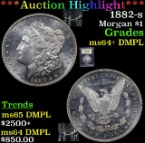 ***Auction Highlight*** 1882-s Morgan Dollar $1 Graded Choice Unc+ DMPL By USCG (fc)