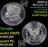 1881-s Morgan Dollar $1 Grades Select Unc DMPL