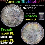 ***Auction Highlight*** 1883-o/o Rainbow Toned Vam 4 Top 100 Morgan Dollar $1 Graded Choice Unc+ PL