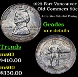 1925 Fort Vancouver Old Commem Half Dollar 50c Grades Unc Details