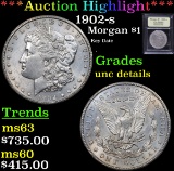 ***Auction Highlight*** 1902-s Morgan Dollar $1 Graded Unc Details By USCG (fc)