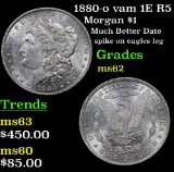 1880-o vam 1E R5 Morgan Dollar $1 Grades Select Unc