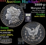 ***Auction Highlight*** 1899-p Morgan Dollar $1 Graded Choice Unc DMPL By USCG (fc)