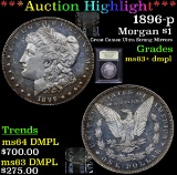 ***Auction Highlight*** 1896-p Morgan Dollar $1 Graded Select Unc+ DMPL By USCG (fc)