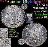 *Highlight Of Entire Auction* 1892-s Morgan Dollar $1 Graded Select Unc+ PL By USCG (fc)