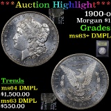 ***Auction Highlight*** 1900-o Morgan Dollar $1 Graded Select Unc+ DMPL By USCG (fc)