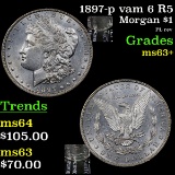 1897-p vam 6 R5 Morgan Dollar $1 Grades Select+ Unc