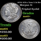 1878/-878-s Vam 5 I4 R4 Morgan Dollar $1 Grades Select+ Unc