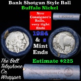 Buffalo Nickel Shotgun Roll in Old Bank Style 'Bell Telephone'  Wrapper 1924 & s Mint Ends