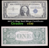 1957 $1 Blue Seal Silver Certificate Grades