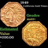 1849 California Gold Token Grades Select Unc