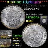 ***Auction Highlight*** 1887/6-o Rainbow Toned Top 100 Vam 3 I5 R4 Morgan Dollar $1 Graded Select Un