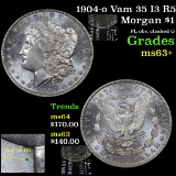 1904-o Vam 35 I3 R5 Morgan Dollar $1 Grades Select+ Unc