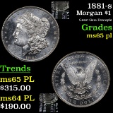 1881-s Morgan Dollar $1 Grades GEM Unc PL