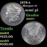 1878-s Morgan Dollar $1 Grades Select+ Unc