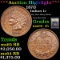 ***Auction Highlight*** 1870 Indian Cent 1c Graded Choice+ Unc RB By USCG (fc)