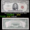 1963 $5 Red seal United States Note Grades xf+