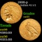 1908-p Gold Indian Quarter Eagle $2 1/2 Grades Choice AU
