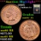 ***Auction Highlight*** 1895 Indian Cent 1c Graded Gem+ Unc RB By USCG (fc)