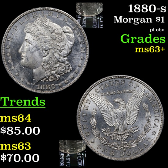 1880-s Morgan Dollar $1 Grades Select+ Unc