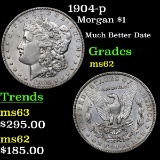 1904-p Morgan Dollar $1 Grades Select Unc
