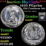 ***Auction Highlight*** 1920 Pilgrim Old Commem Half Dollar 50c Graded GEM++ Unc By USCG (fc)