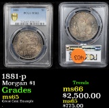 ***Auction Highlight*** PCGS 1881-p Morgan Dollar $1 Graded ms65 By PCGS (fc)