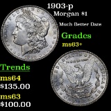 1903-p Morgan Dollar $1 Grades Select+ Unc