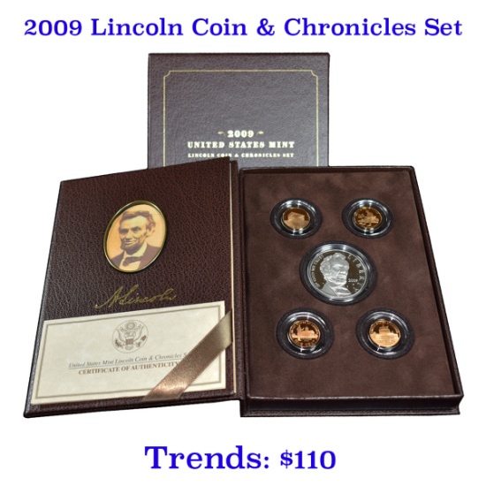 2009 United States Mint Lincoln Coin & Chronicle Set