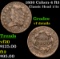 1809 Cohen-4 R3 Classic Head half cent 1/2c Grades vf details